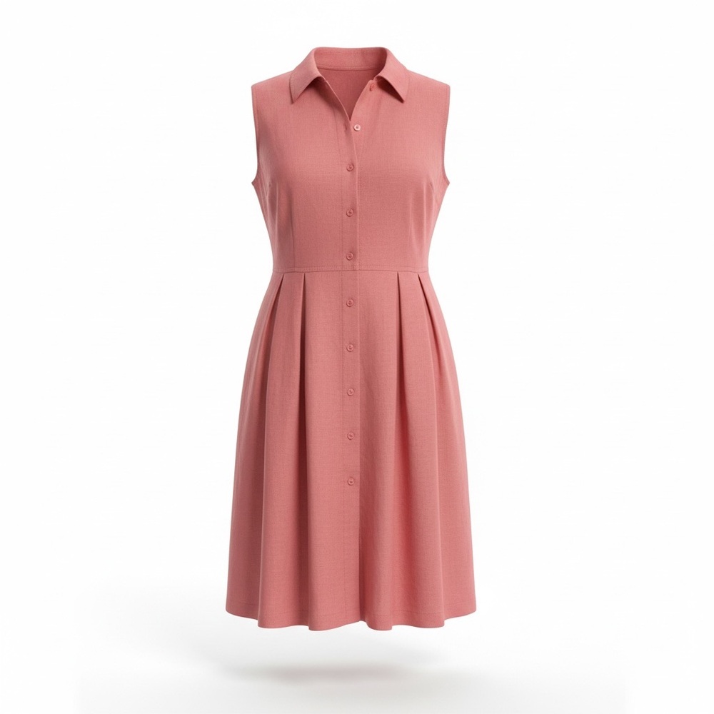 Eddie Bauer Coral Linen Dress